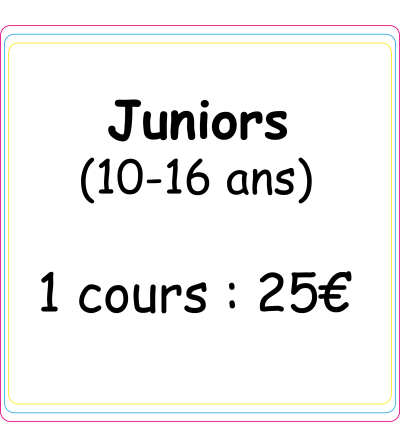 Ateliers loisirs - créatif "Junior" 1 COURS