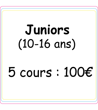 Ateliers loisirs - créatif "Junior" 5 COURS