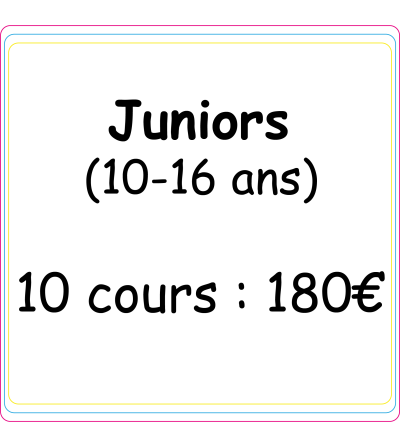 Ateliers loisirs - créatif "Junior" 10 COURS