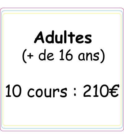 Ateliers loisirs - créatif "Adulte" 10 COURS