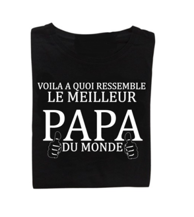 Tee-shirt le meilleur papa du monde