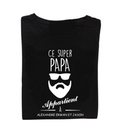 Tee-shirt ce super papa appartient a