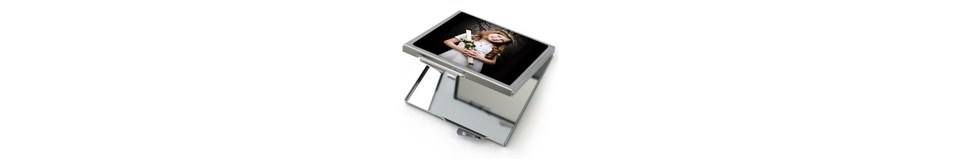 Miroir de poche personnalisé rond ou rectangle sur kiofre.com